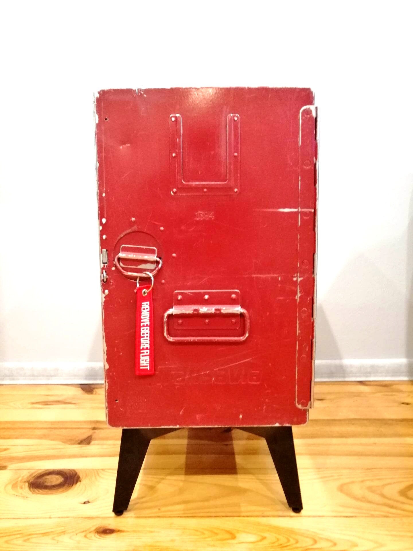 Aviation Cabinet, Transavia Airline Galley Storage Container as a Nightstand, Side Table, Storage Cabinet