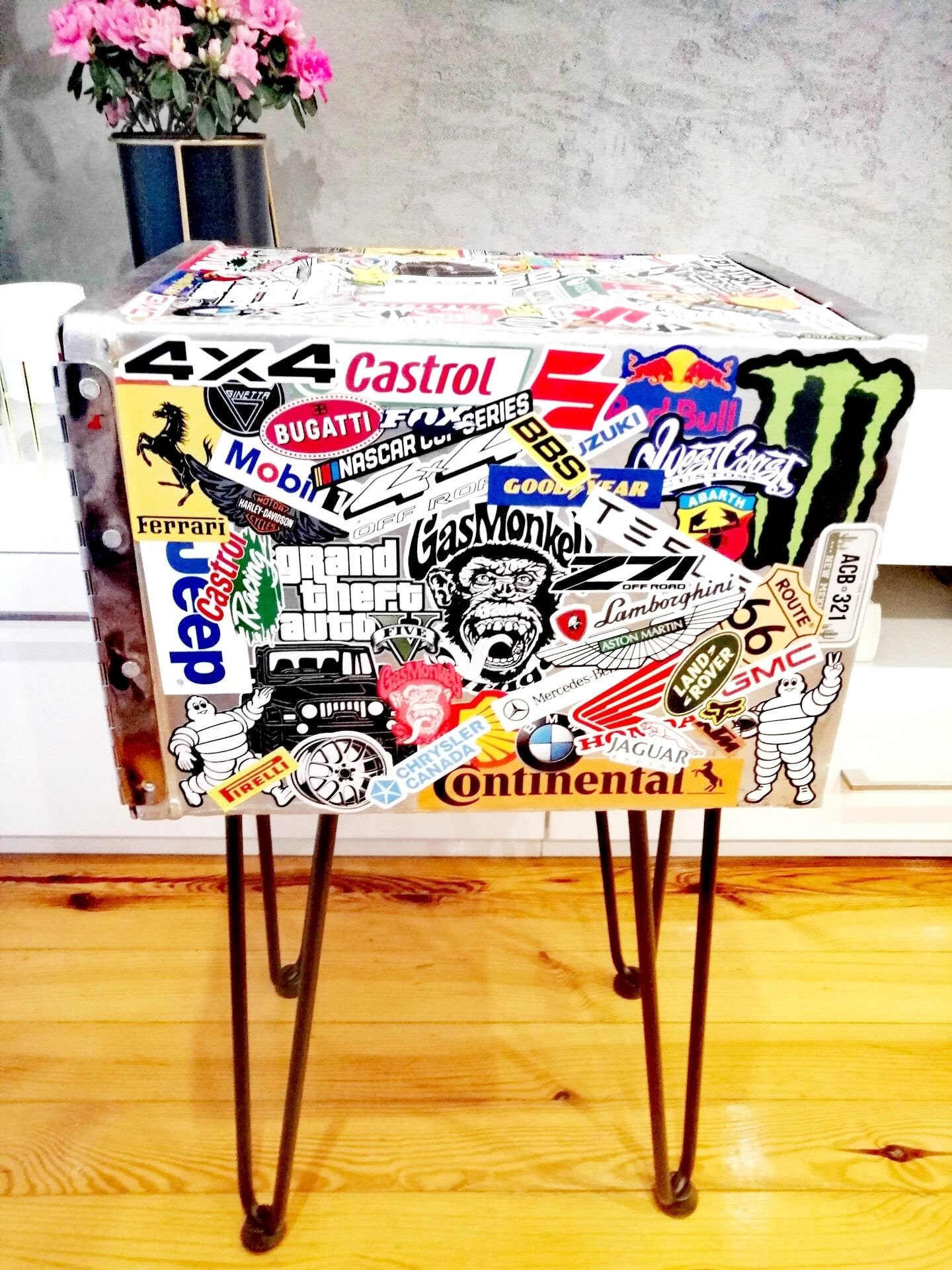 Airline Galley Storage Box as Side Table, Storage Unit, Nightstand, Automotive World Design,  GB Airways