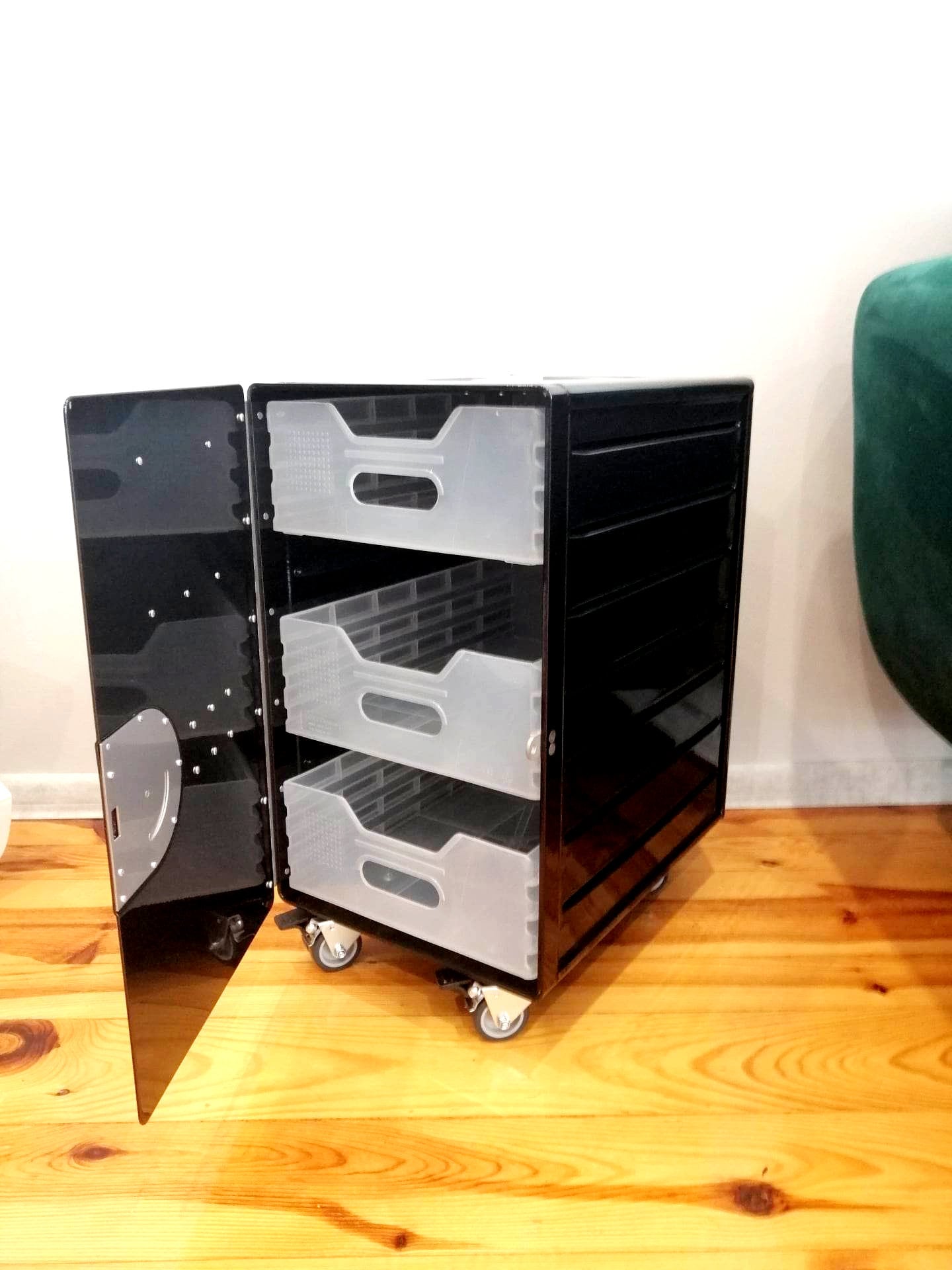Brand New Airline Galley Container - Aviation Airlines Design - Nightstand, Industrial Cabinet, Side Table - 3 Drawers Included
