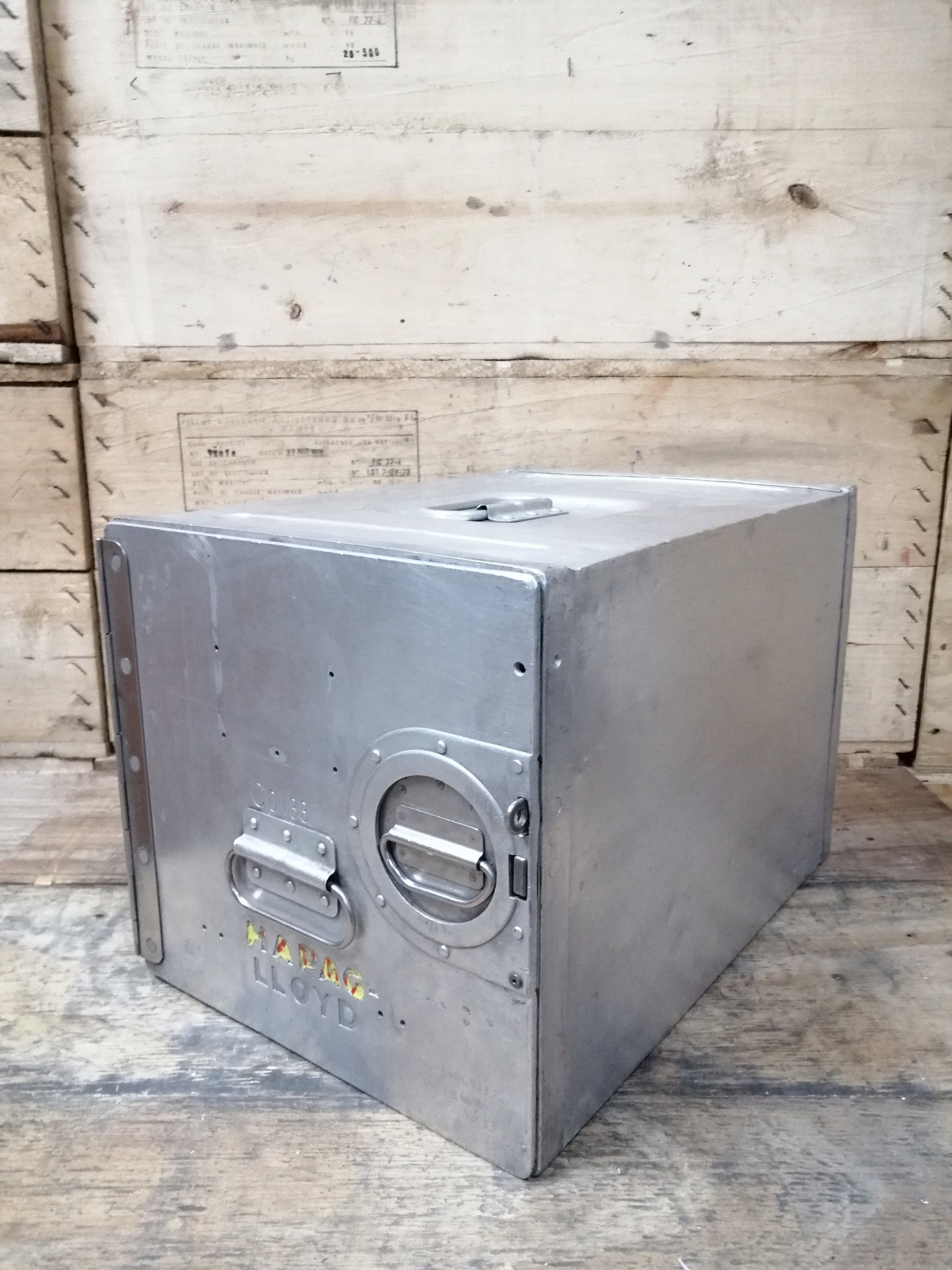 Hapag-Lloyd Original Airline Galley Storage Box, Aircraft Storage Container, Rare & Old and Collectible