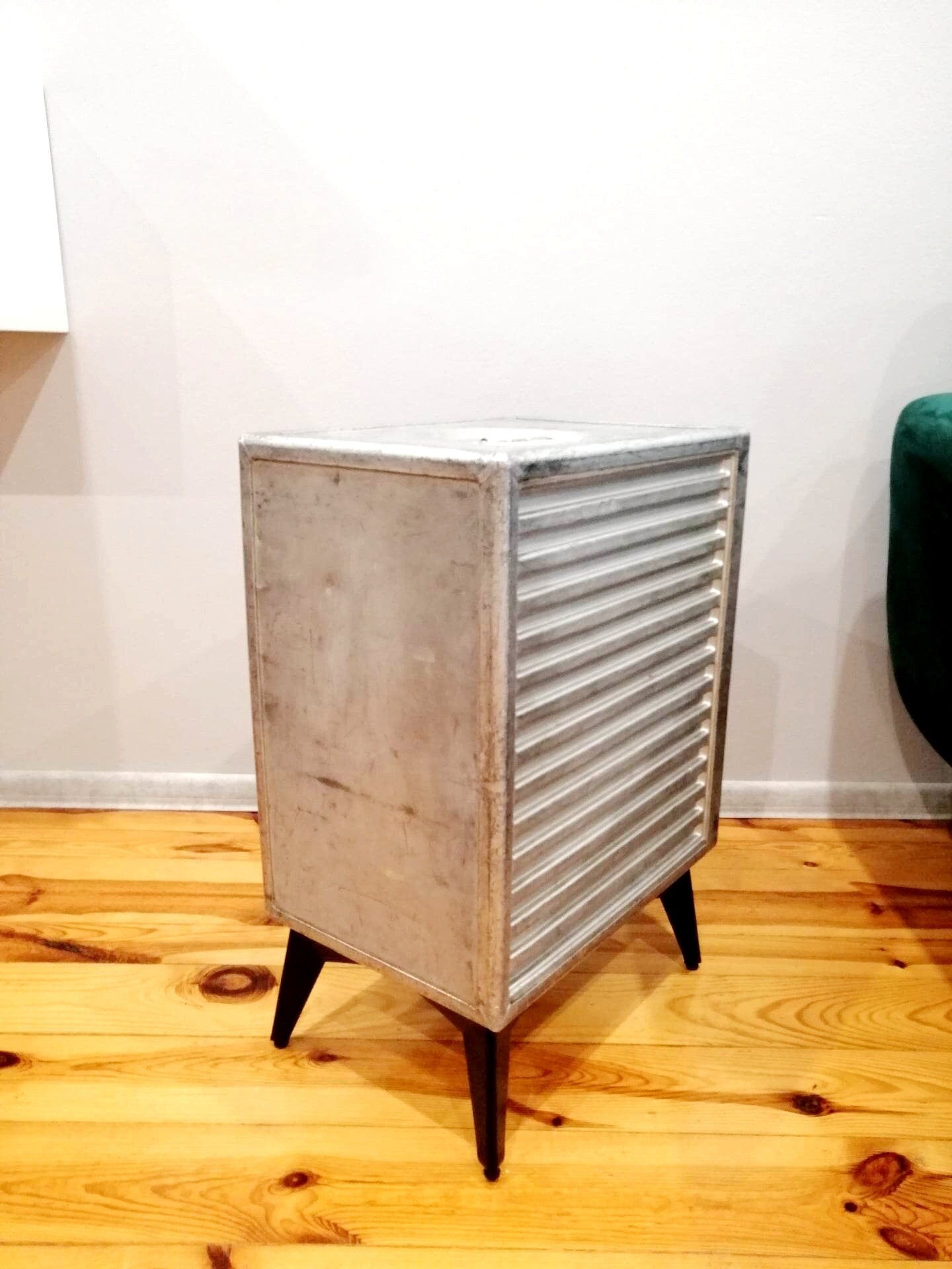 Aviation Cabinet, Transavia Airline Galley Storage Container as a Nightstand, Side Table, Storage Cabinet