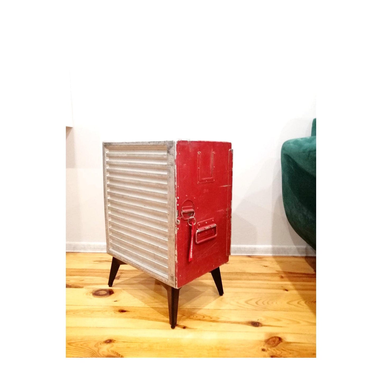 Aviation Cabinet, Transavia Airline Galley Storage Container as a Nightstand, Side Table, Storage Cabinet