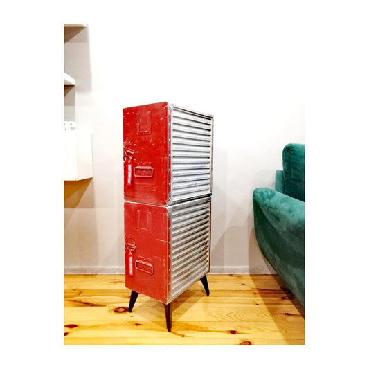 Aviation Storage Double Cabinet, Industrial Aircraft Cabinet Made of Original Transavia Airline Galley Storage Containers