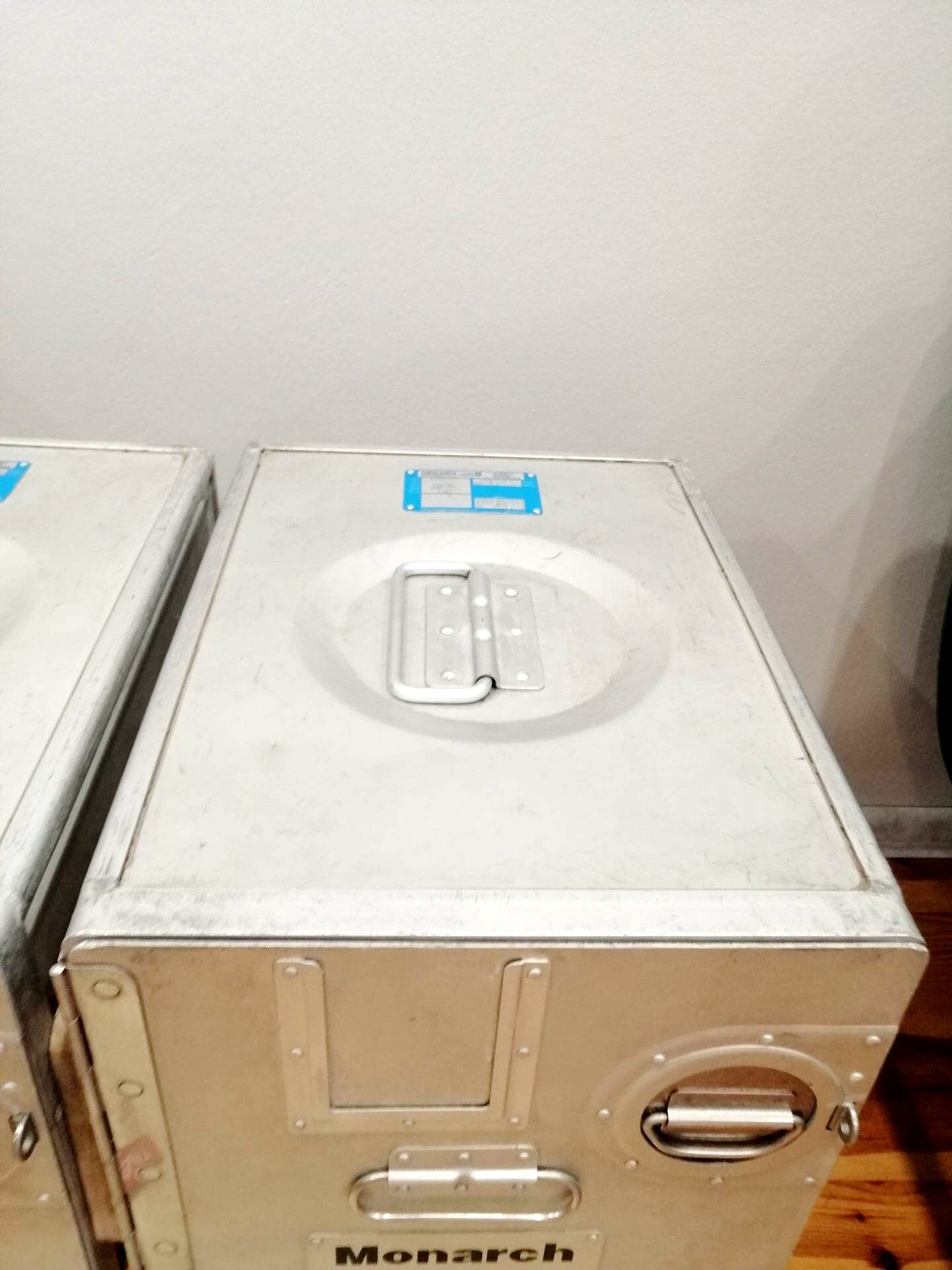 Unique Aircraft Table, Cabinet, Aviaton Storage Dresser Made of Original Airline Galley Boxes Monarch Airlines, Handmade