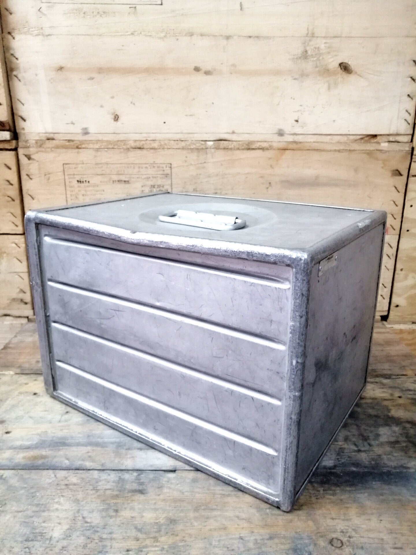 Original Airline Galley Storage Box, Aircraft Storage Container, Portugália Airlines, PGA