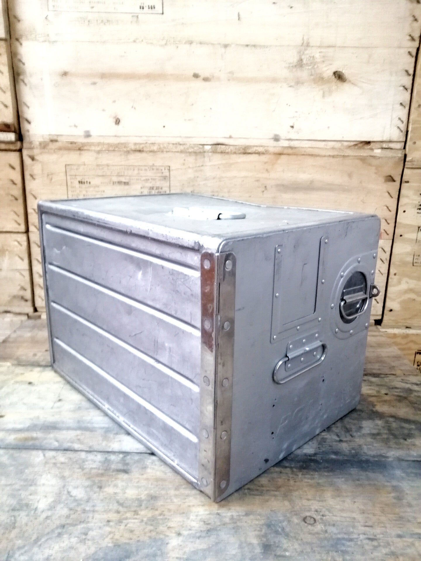 Original Airline Galley Storage Box, Aircraft Storage Container, Portugália Airlines, PGA