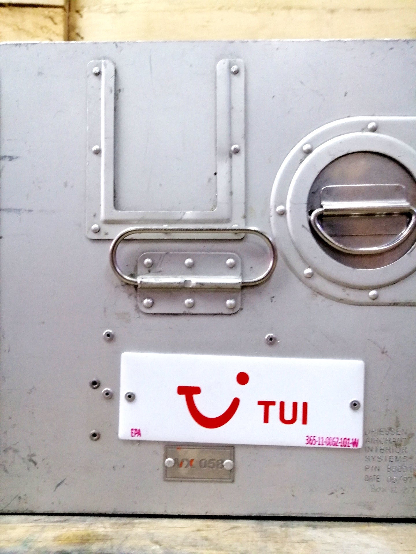 Set of 2 Airline Galley Storage Boxes, TUI Airlines, Lot of 2 Aircraft Storage Containers, Industrial Cabinet