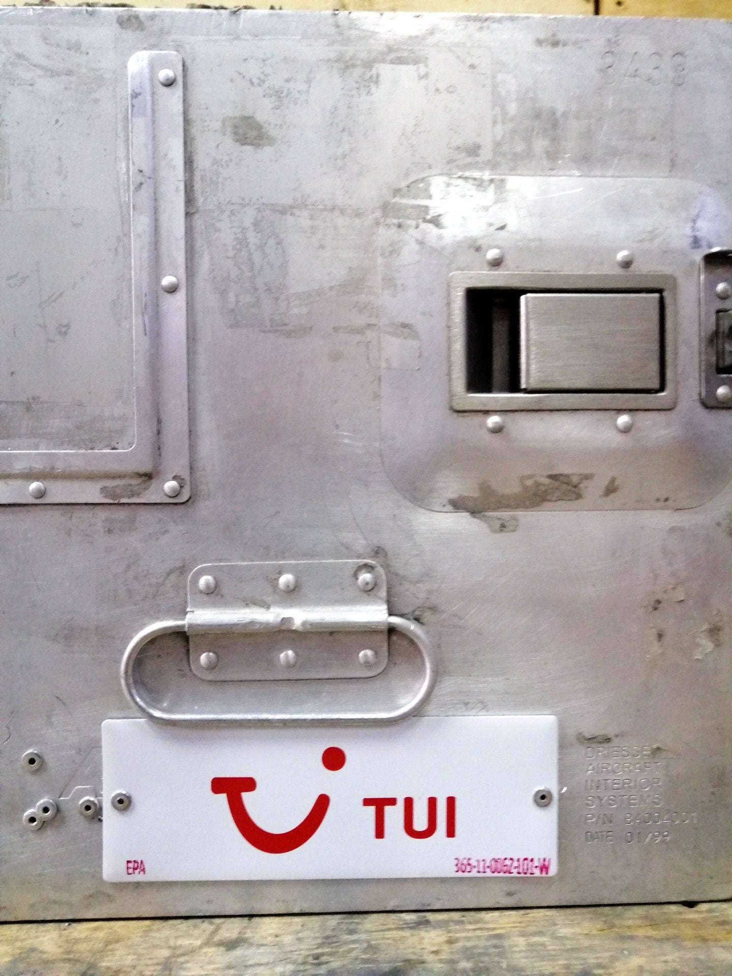 Set of 2 Airline Galley Storage Boxes, TUI Airlines, Lot of 2 Aircraft Storage Containers, Industrial Cabinet