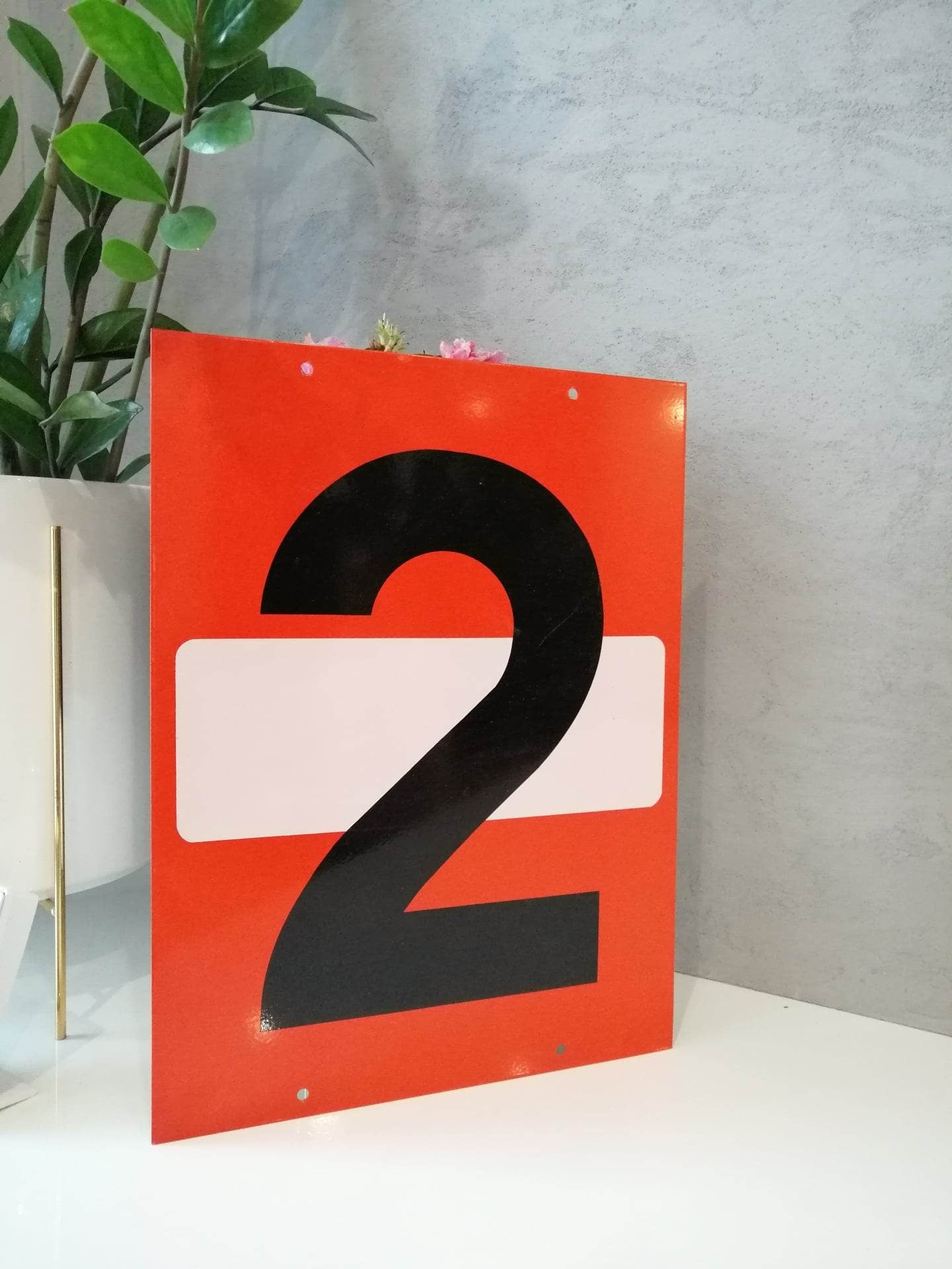 Authentic Vintage Airport Runway Sign