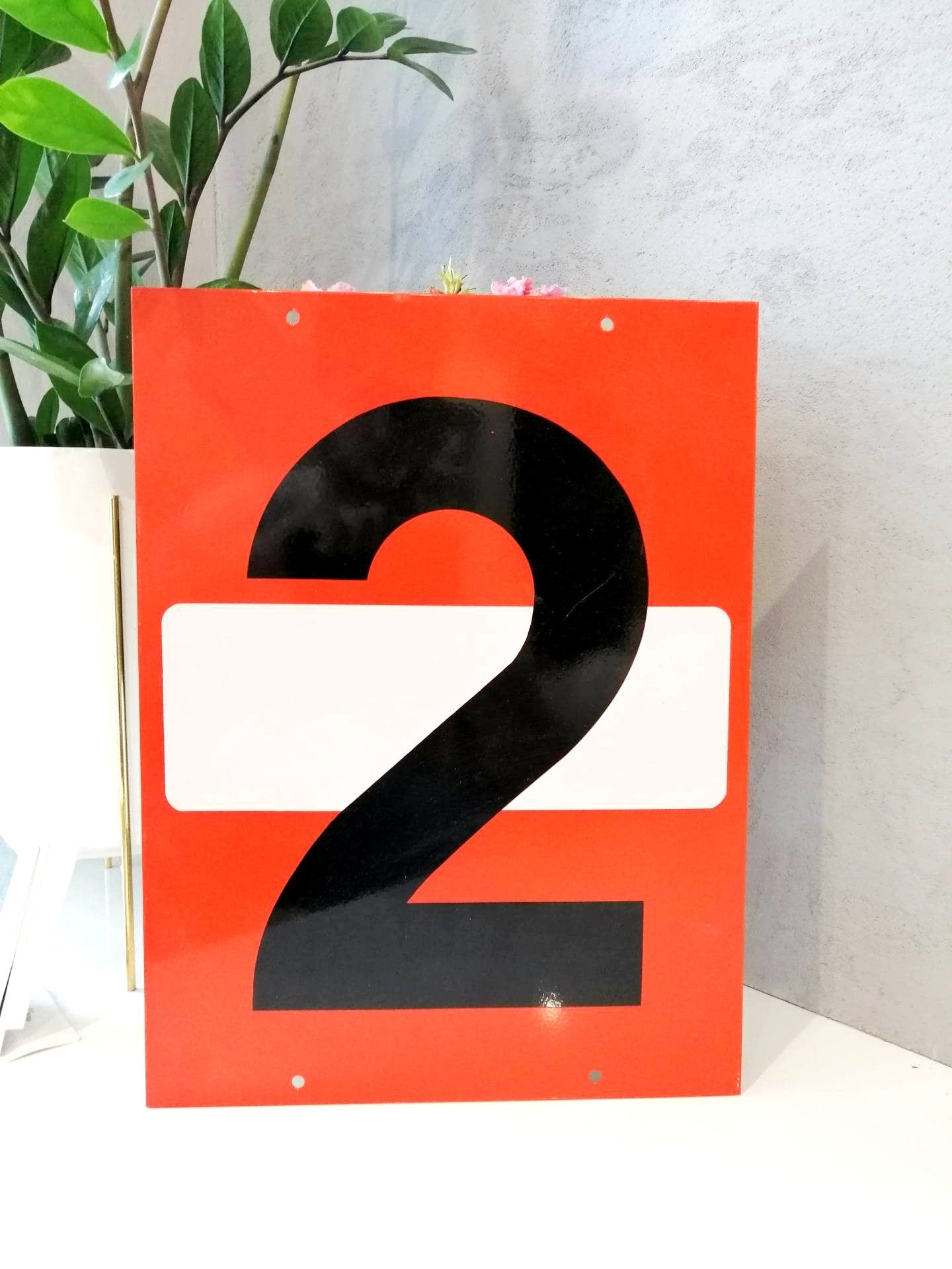 Authentic Vintage Airport Runway Sign