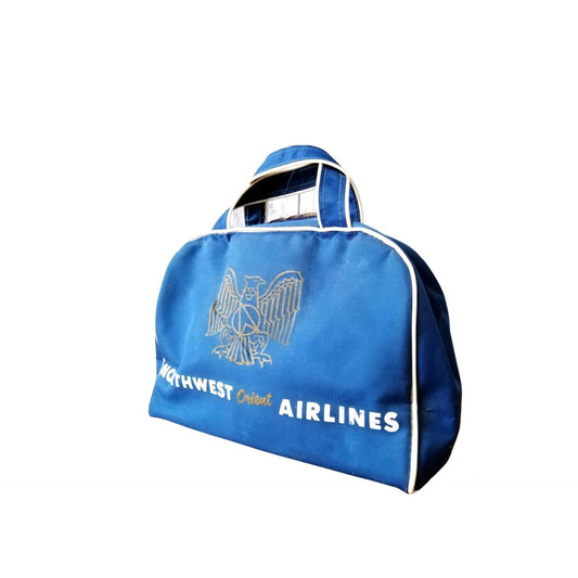 Nortwest Orient Airlines Vintage Flight Bag Carry On Bag
