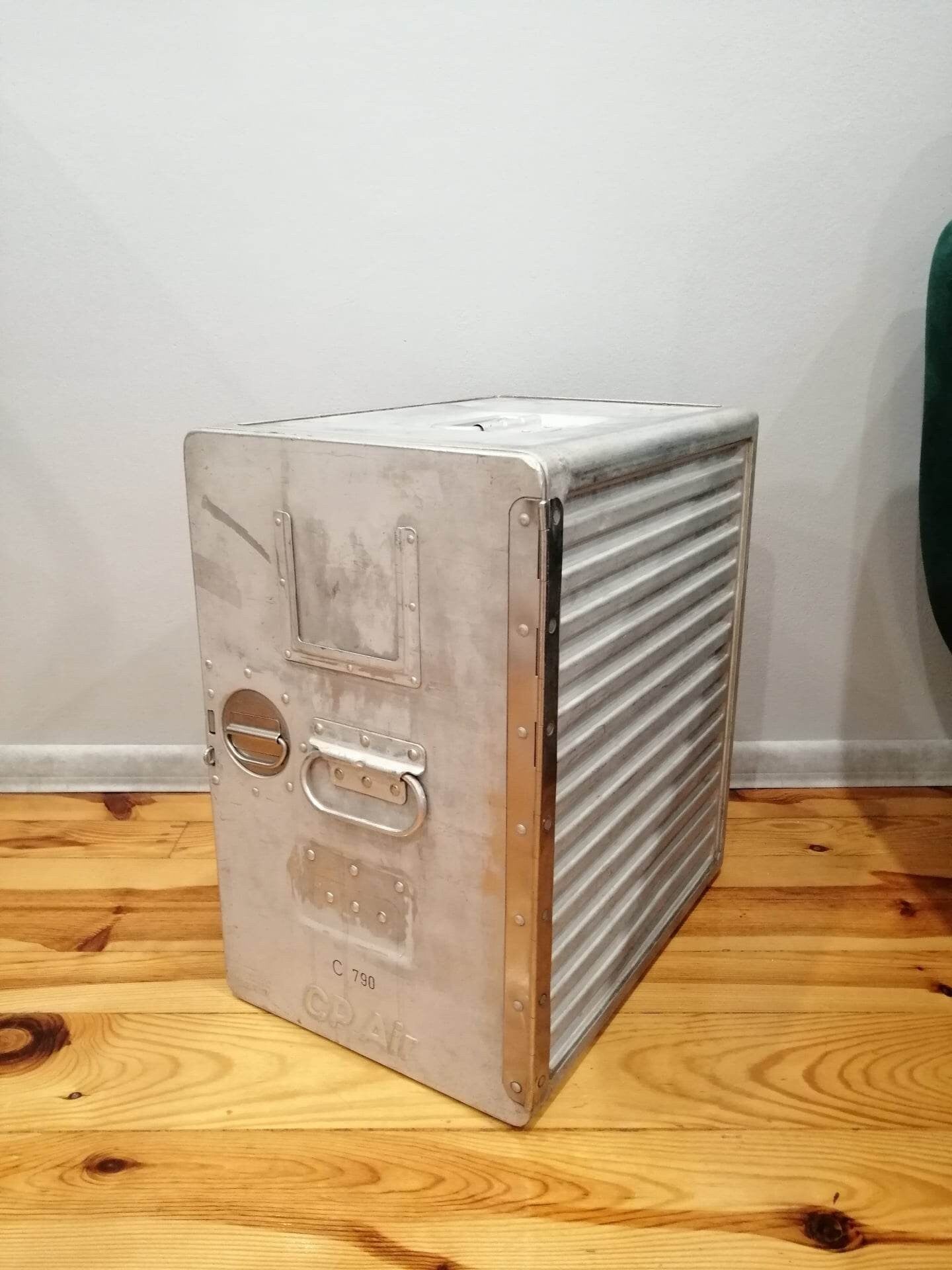 CP Air - Unique Vintage Airline Galley Storage Container, 1970s Driessen Aircraft Storage Box, Canadian Pacific Air Lines