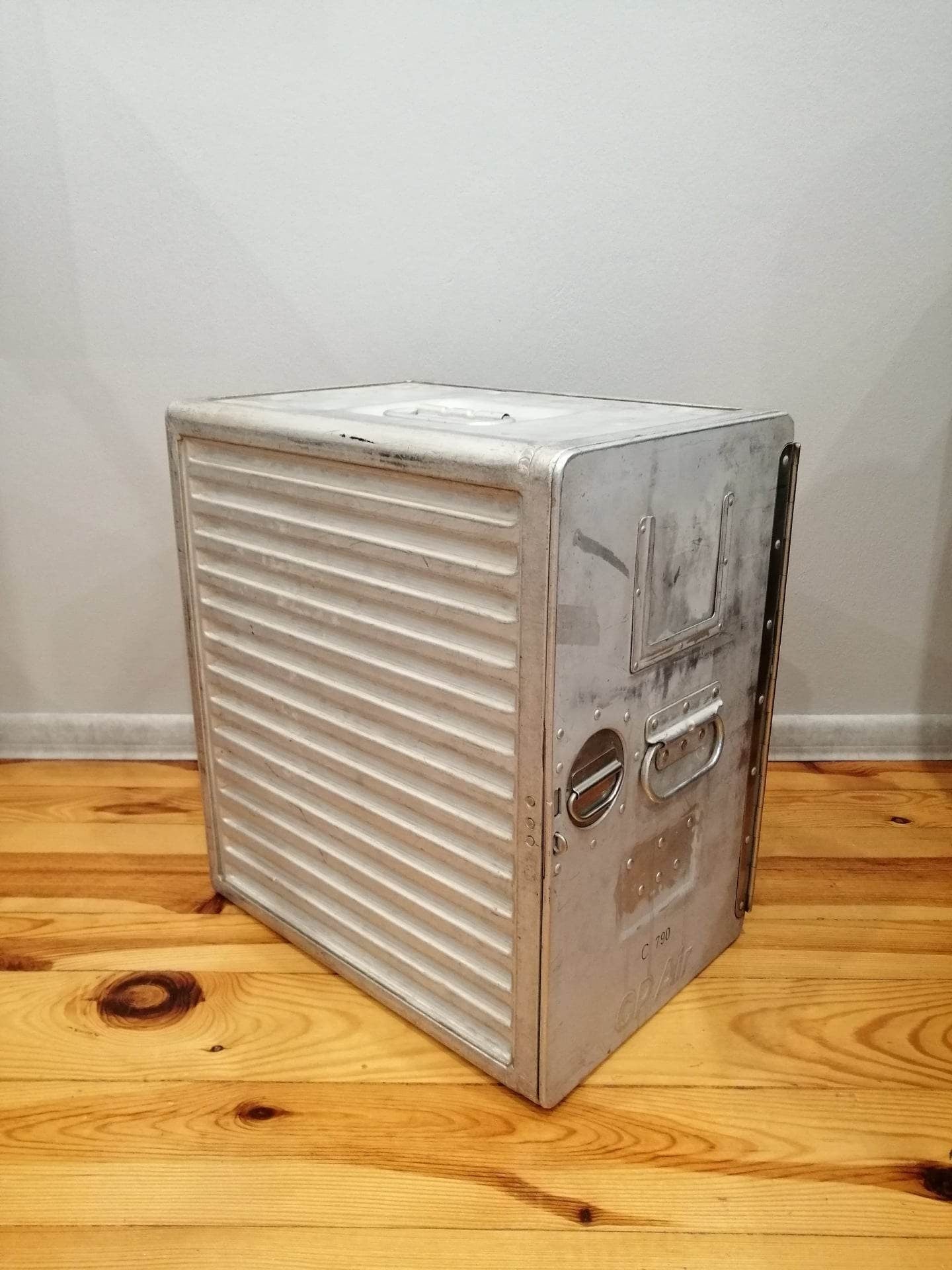 CP Air - Unique Vintage Airline Galley Storage Container, 1970s Driessen Aircraft Storage Box, Canadian Pacific Air Lines