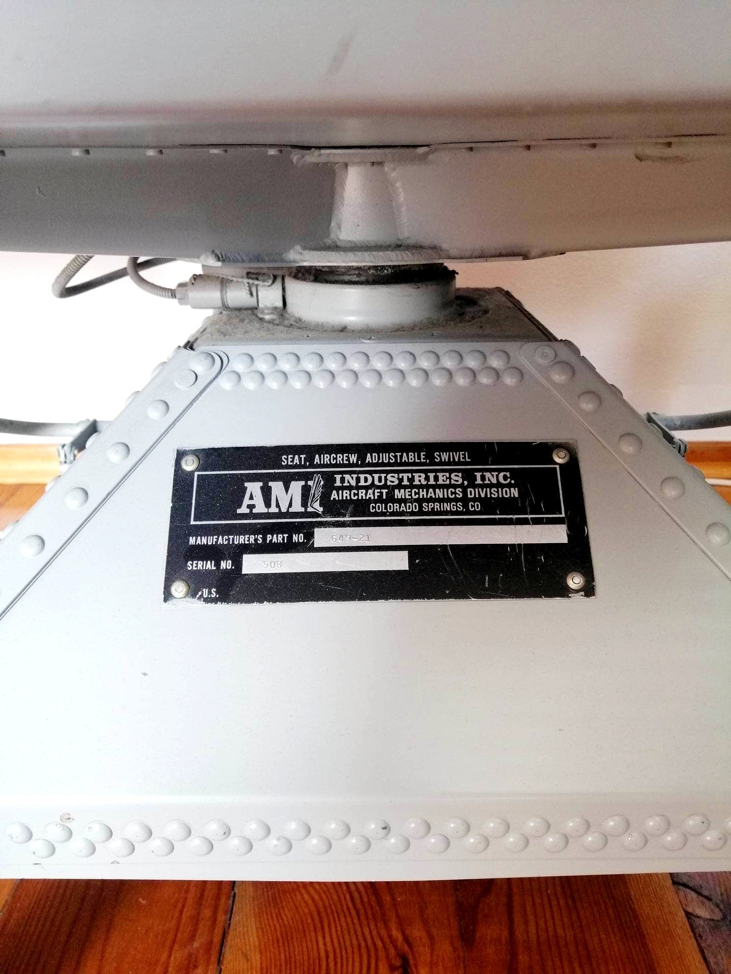 Authentic Missile Launch Control Center Chair 1960s - AM industries - Unique Office Desk Chair