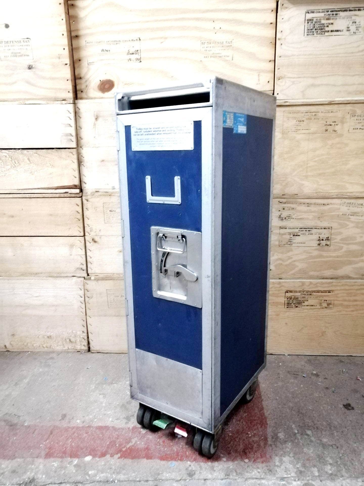 Original Airline Galley Trolley Great Condition - Driessen - Airplane Galley Cart - Home Bar / Industrial Storage Unit