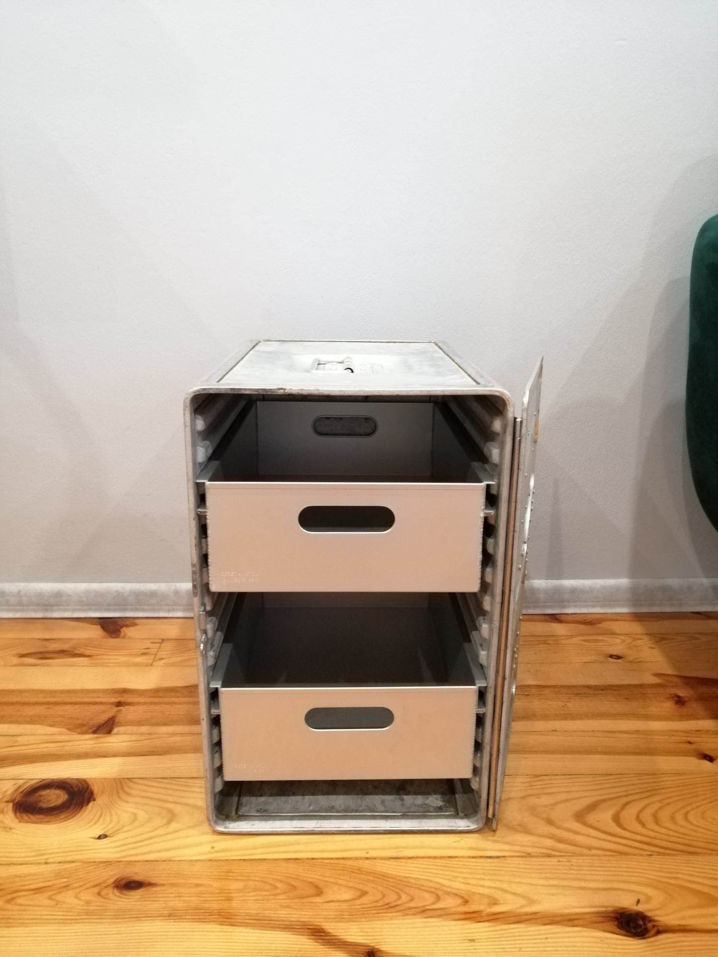 Ghana Airways Airline Galley Storage Container, Driessen Aircraft Storage Box