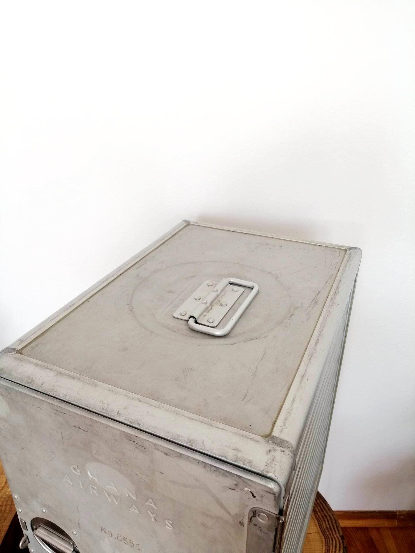 Ghana Airways Airline Galley Storage Container, Driessen Aircraft Storage Box