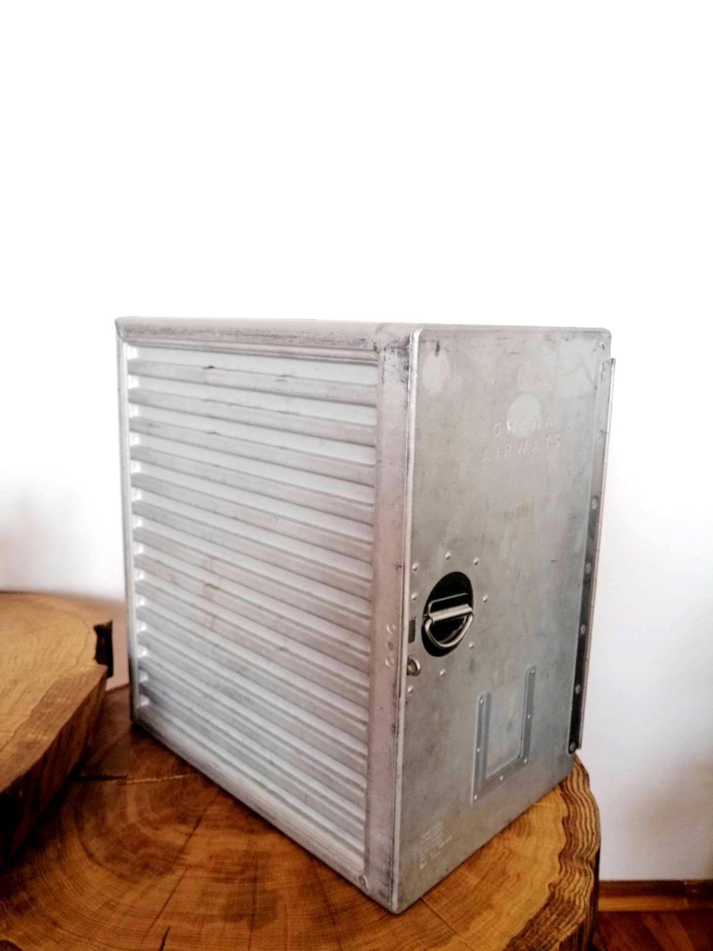 Ghana Airways Airline Galley Storage Container, Driessen Aircraft Storage Box