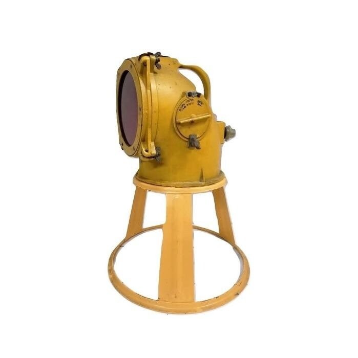 Vintage Runway CCCP Airport Lamp, Floor Lamp, Industrial & Aviation Interior Design, Military Airport Lighting