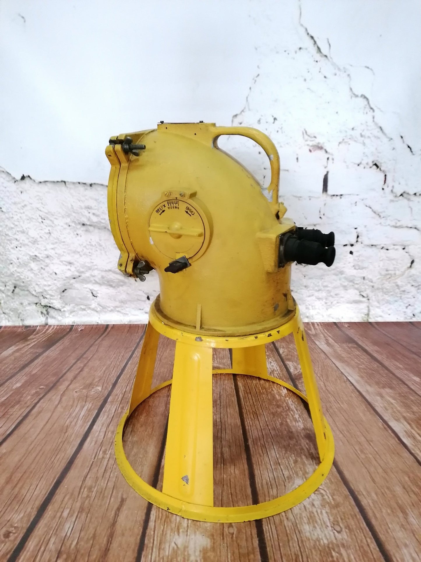 Vintage Runway CCCP Airport Lamp, Floor Lamp, Industrial & Aviation Interior Design, Military Airport Lighting