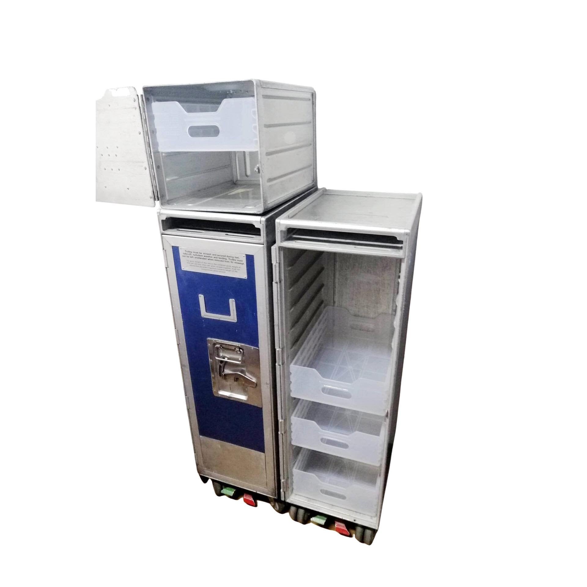 Lot of 7 Brand New ATLAS Airplane Drawers, EGRET, Airline Storage Containers, Aircraft Boxes for Atlas Airline Carts & Airplane Containers