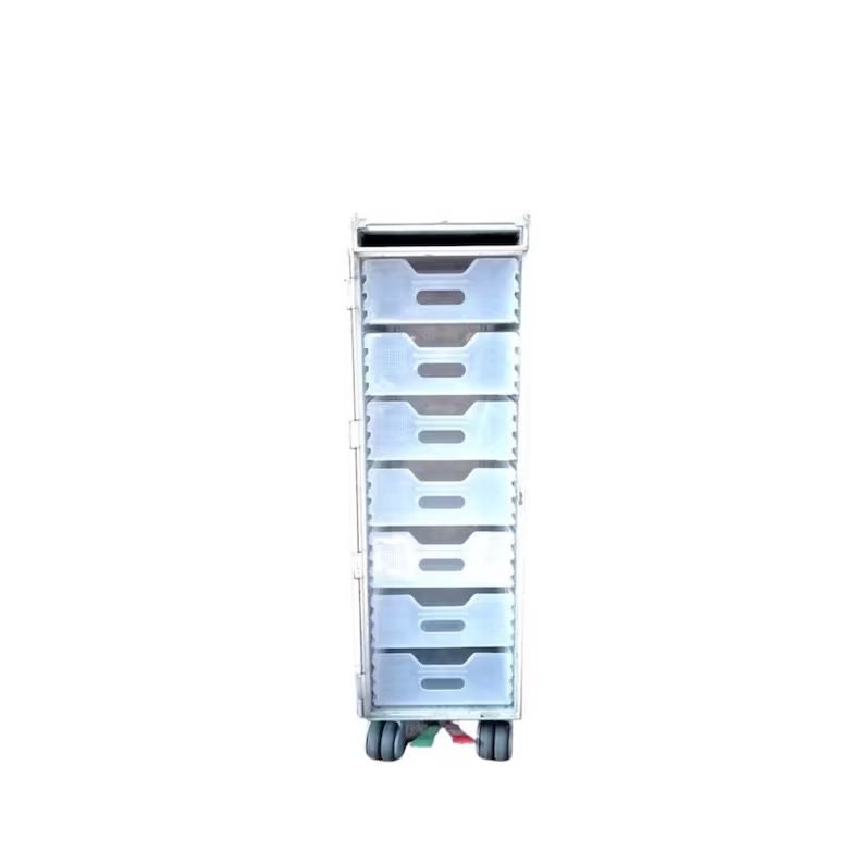 Airline Galley Trolley - LOT - Driessen - Airplane ATLAS Galley Cart with 7 New Drawers - LOT Polish Airlines - Home Bar Catering Trolley
