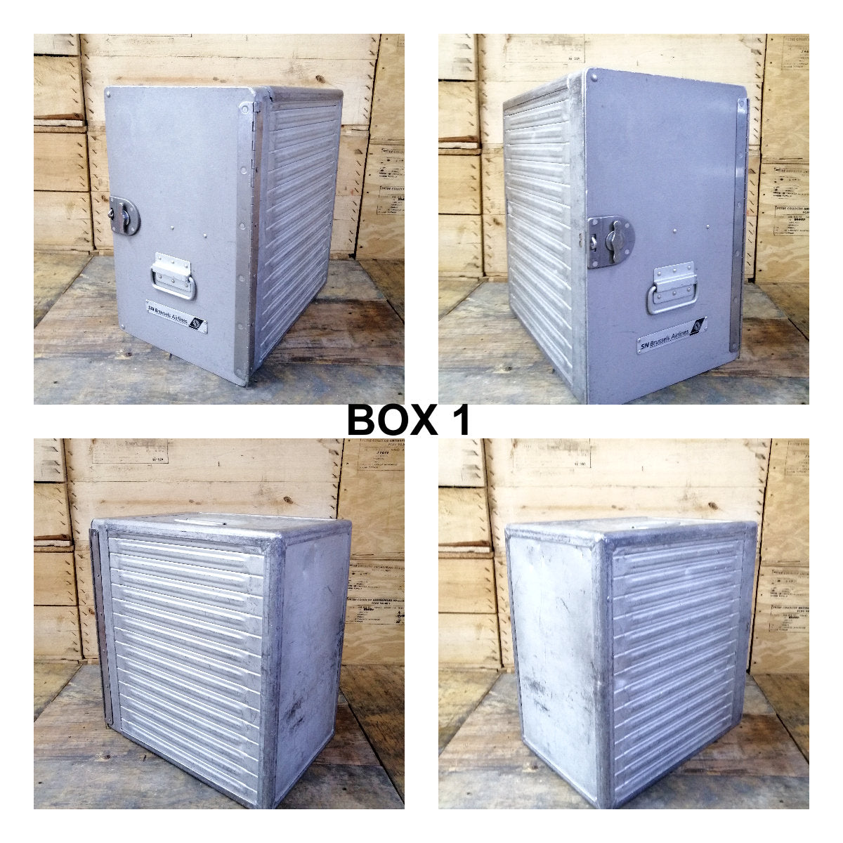 Sabena / Brussels Airlines Airline Galley Storage Container, Nightstand, Side Table, Storage Cabinet