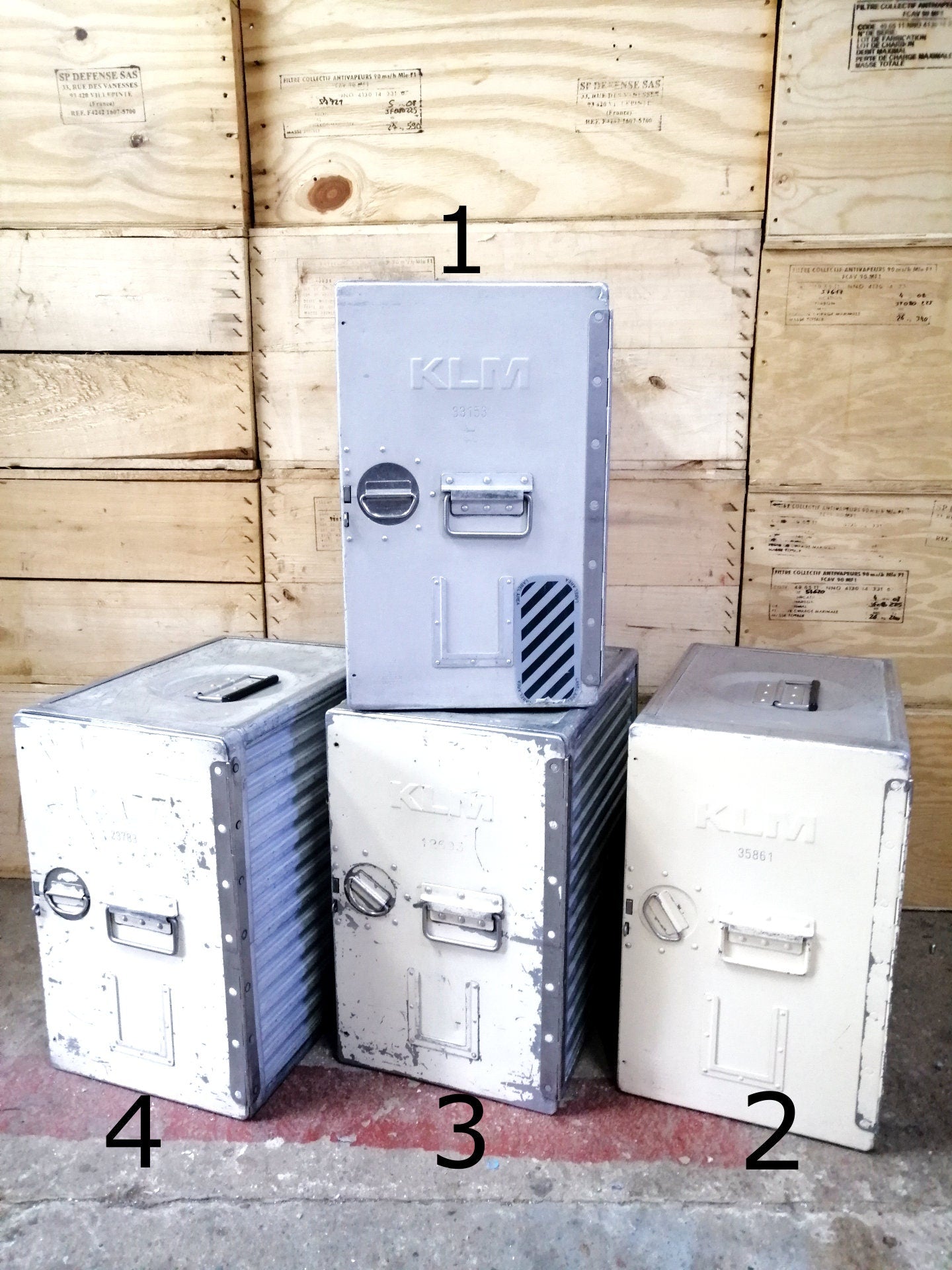 KLM Airline Container, Aircraft Storage Galley Box, Airplane Unit , Aviation Cabinet, Nighstand