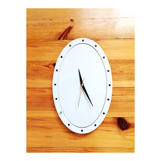 Aviation Wall Clock, Standing Clock, Made of Boeing 737 Fuel Tank Door Panel - B737 - D-AWBC SAS / Privatair