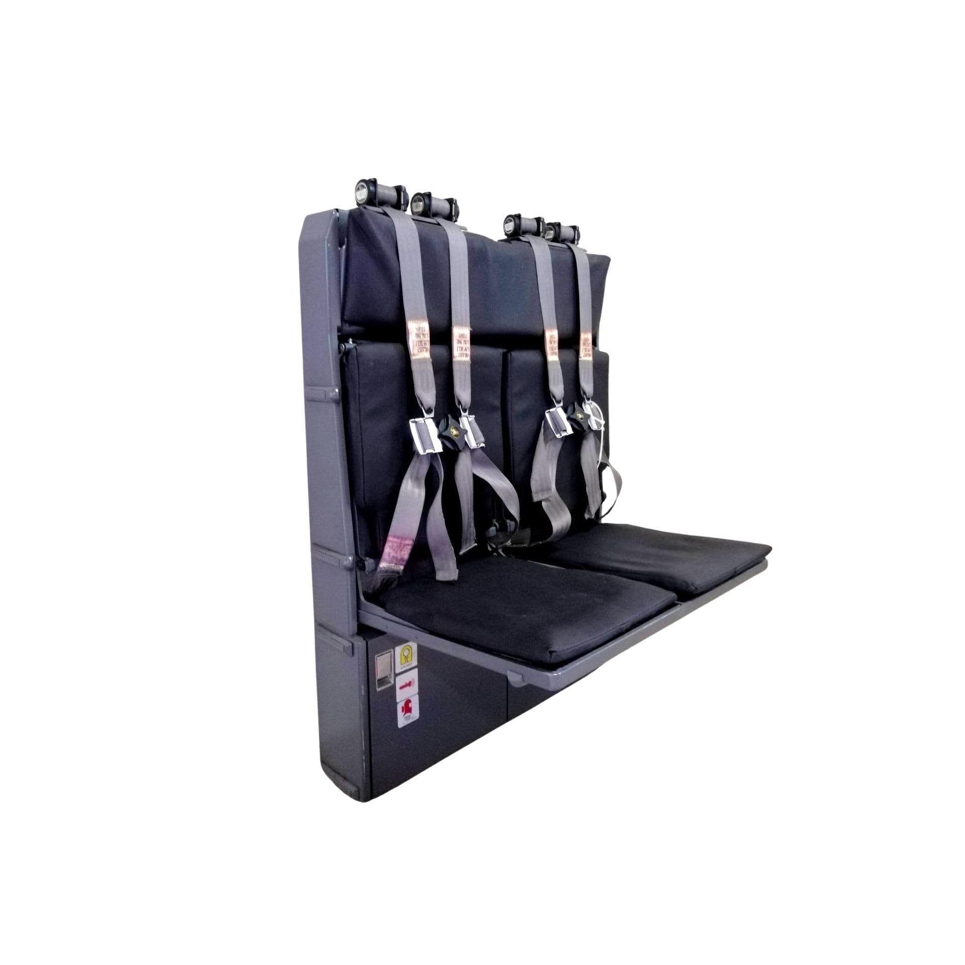 Boeing 737 Authentic Cabin Crew Double Jump Seat from Sriwijaya Air, MSN 30636, Flight Attendant Seat, Aviation Furnitures