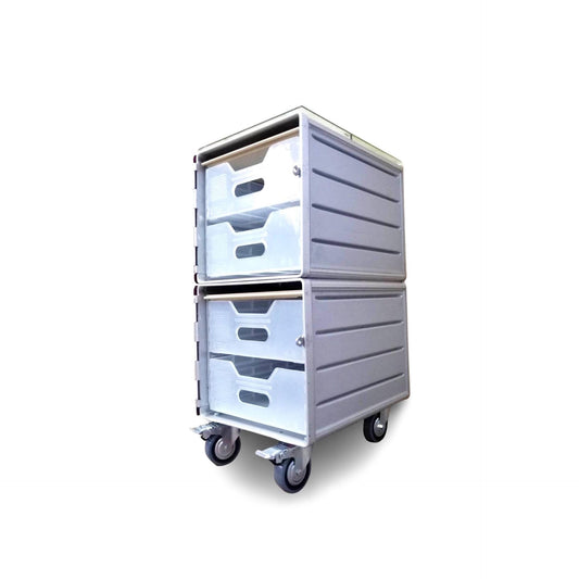 Aircraft Cabinet, Aviaton Storage Cart, Side Table Made of Original Airline Galley Boxes Air Italy, Handmade
