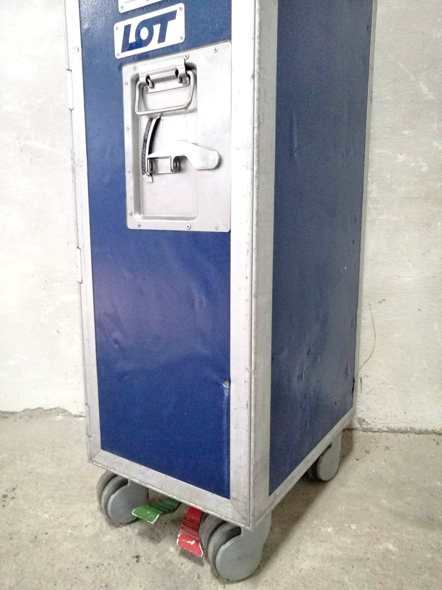 Airline Galley Trolley - LOT - Driessen - Airplane ATLAS Galley Cart with 7 New Drawers - LOT Polish Airlines - Home Bar Catering Trolley
