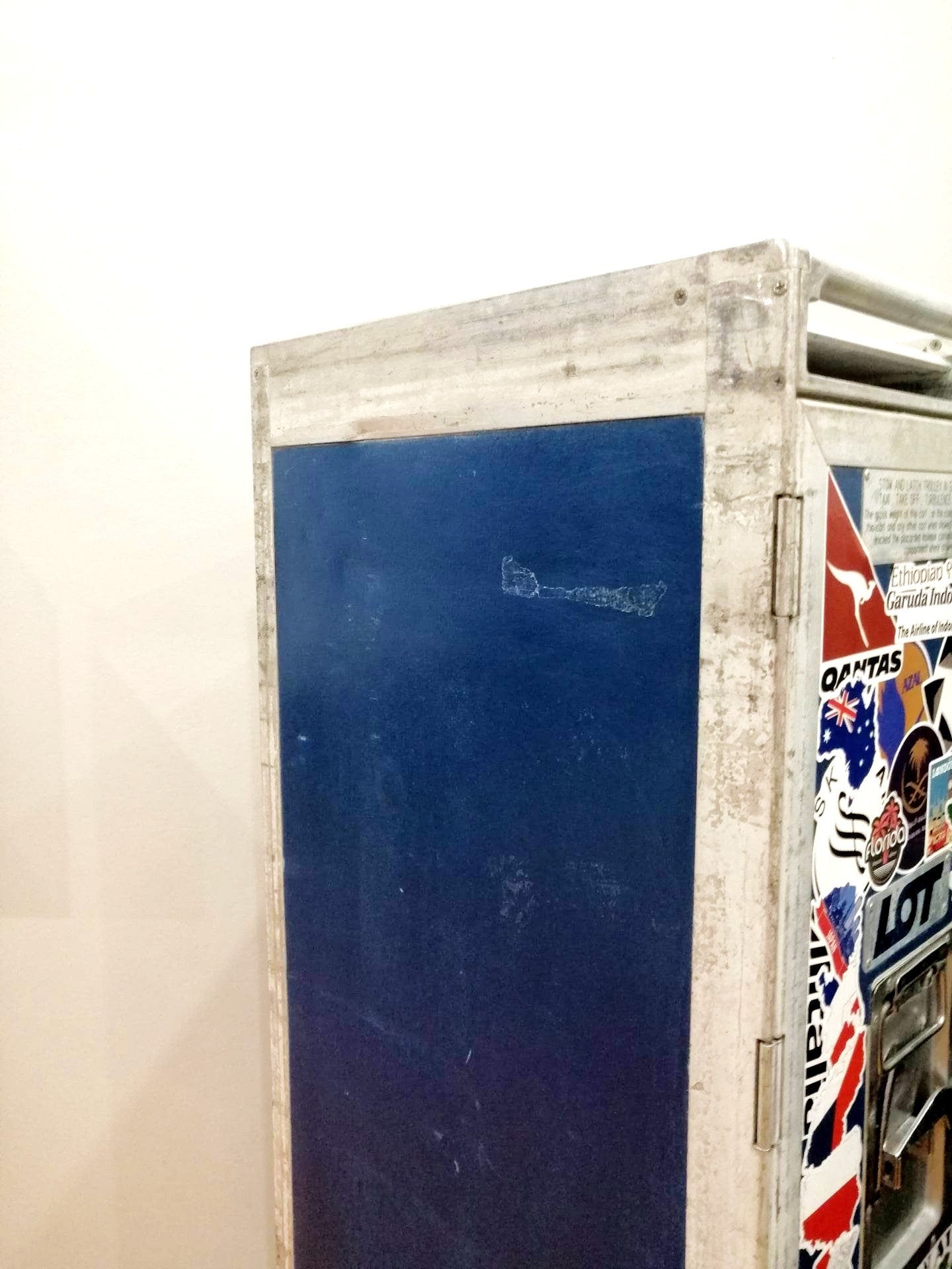 Airline Vintage Galley Trolley, Driessen, Airplane Galley Cart - Airlines, Travels, World Places Design, Graphics - 7 Drawers Included