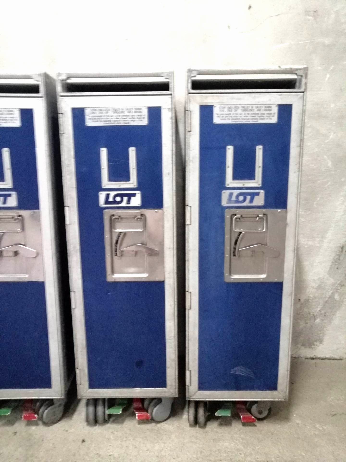 Airline Galley Trolley - LOT - Driessen - Airplane ATLAS Galley Cart with 7 New Drawers - LOT Polish Airlines - Home Bar Catering Trolley