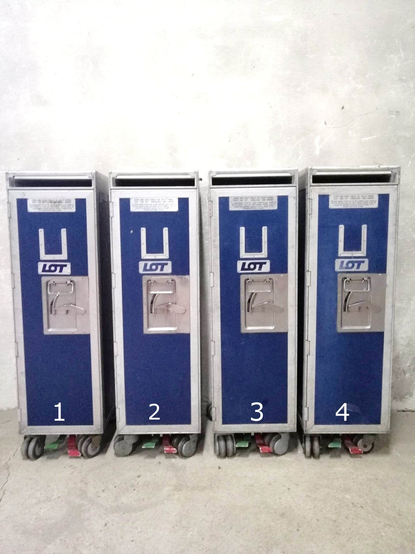 Airline Galley Trolley - LOT - Driessen - Airplane ATLAS Galley Cart with 7 New Drawers - LOT Polish Airlines - Home Bar Catering Trolley