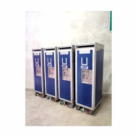 Airline Galley Trolley - LOT - Driessen - Airplane ATLAS Galley Cart with 7 New Drawers - LOT Polish Airlines - Home Bar Catering Trolley