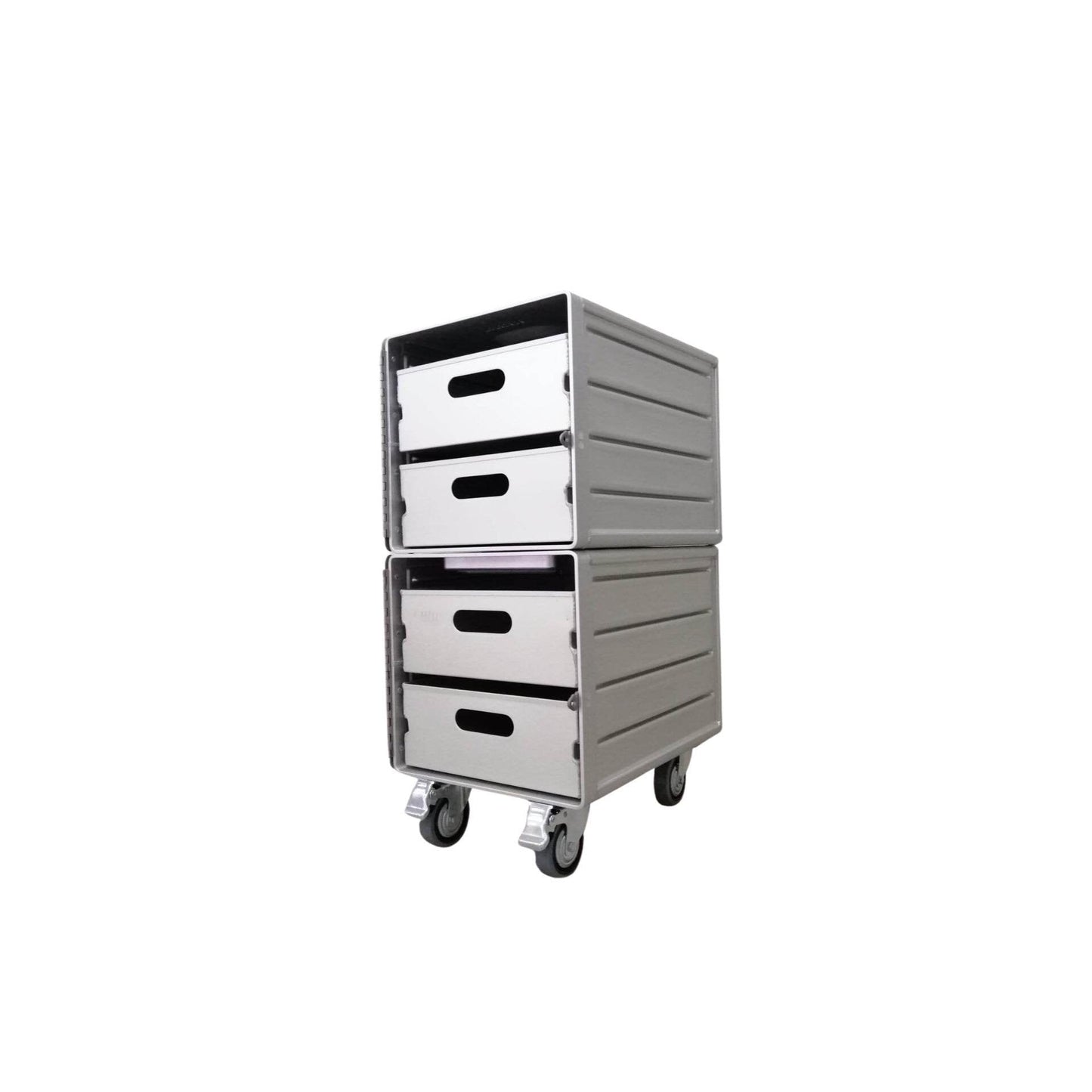 Brand New Aircraft Cabinet, Aviaton Storage Cart, Side Table Made of NEW Airline Galley Boxes Hainan with 4 Aluminium Drawers, Handmade