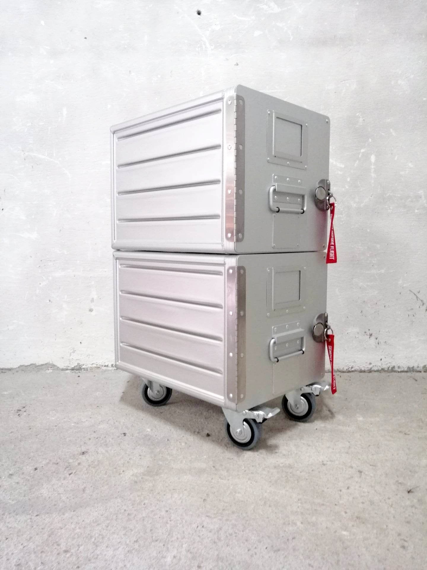Brand New Aircraft Cabinet, Aviaton Storage Cart, Side Table Made of NEW Airline Galley Boxes Hainan with 4 Aluminium Drawers, Handmade