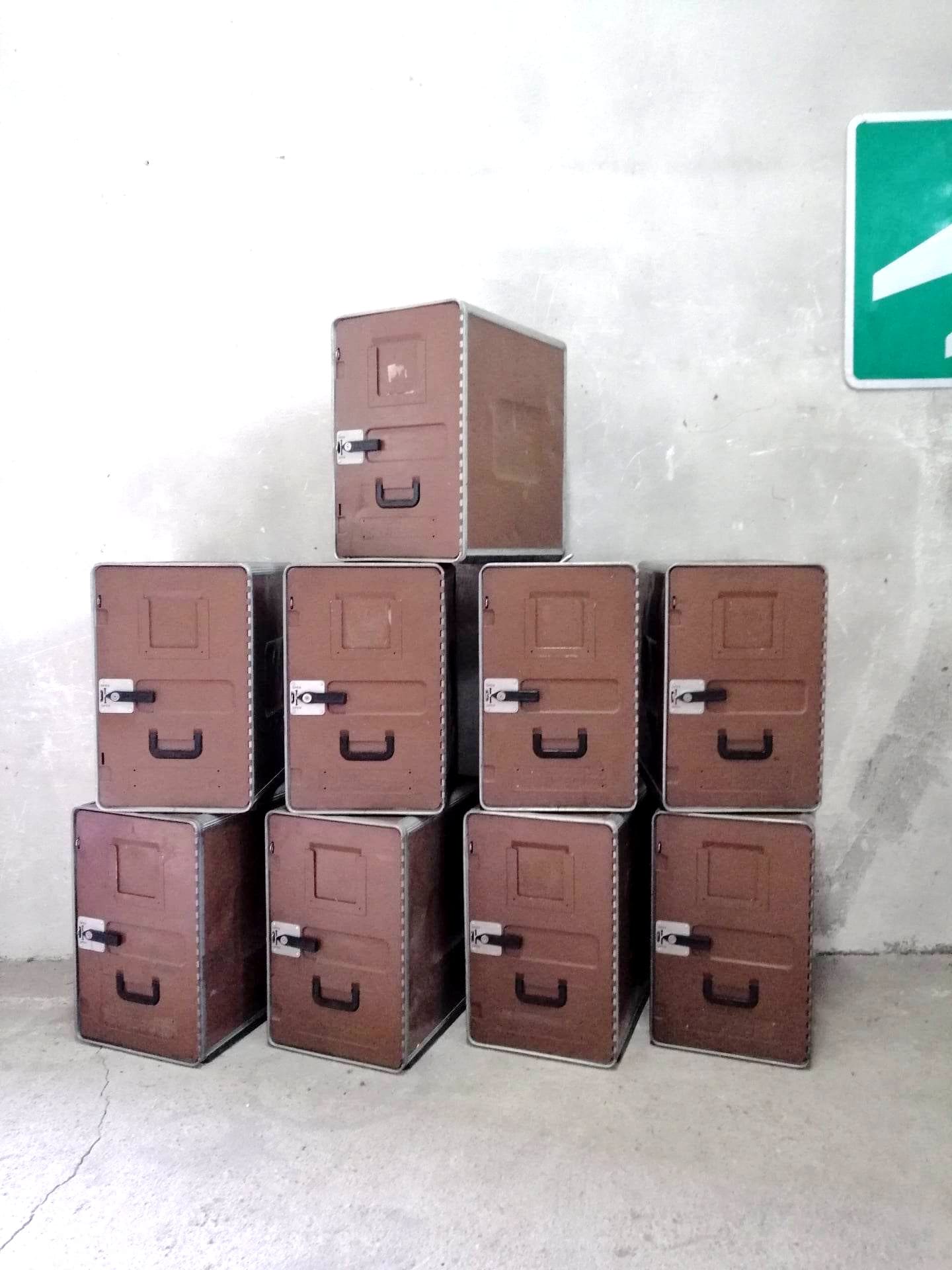 Unique Swiss Air Galley Containers - Nightstand, Industrial Cabinet, Side Table - Airplane Storage Boxes - Aircraft Trolleys - OPTIONS