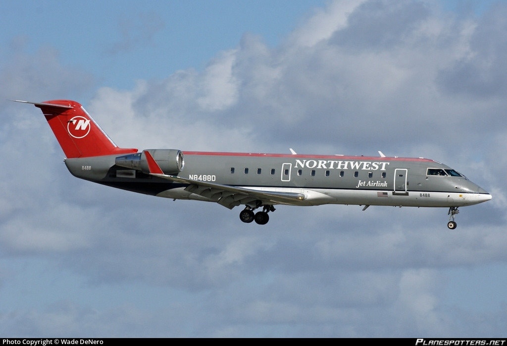 CRJ 200LR REG N8488D | Authentic Aircraft Window Cut Fuselage | Endeavor Air Delta Nortwest | Aviation Decor Furnishing Pilot Gift