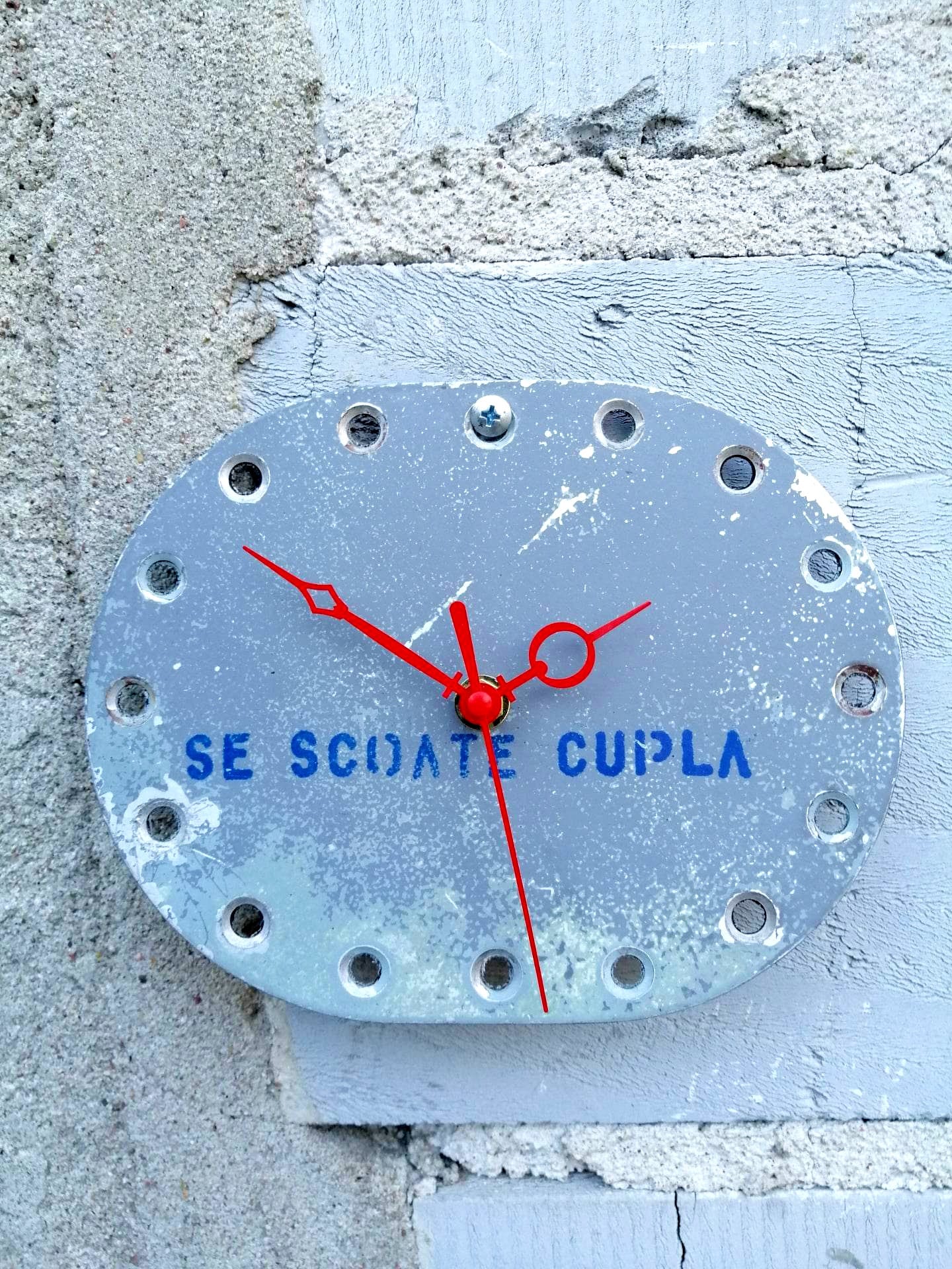 Aviation Clock, Aircraft Clock Upcycled from Mikoyan-Gurevich MiG-21R Fishbed 1503 Panel | Aircraft Panel Fuselage Skin