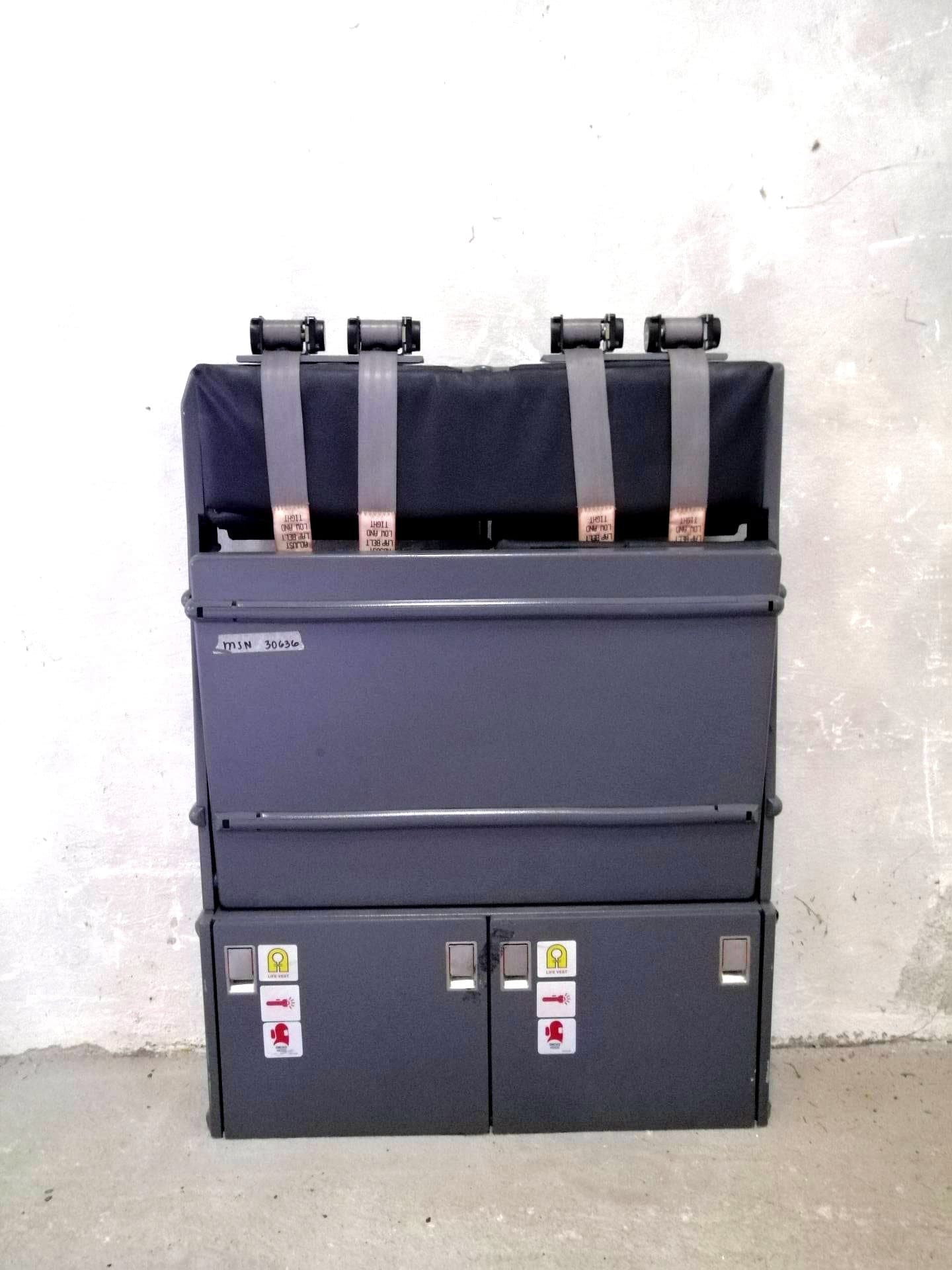Boeing 737 Authentic Cabin Crew Double Jump Seat from Sriwijaya Air, MSN 30636, Flight Attendant Seat, Aviation Furnitures