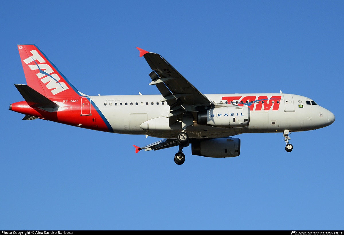 Aviation Side Table | Aircraft Side Table Upcycled from Airbus A319 Fuel Tank Door Panel PT-MZF | Aviation Art - World Airlines Graphics
