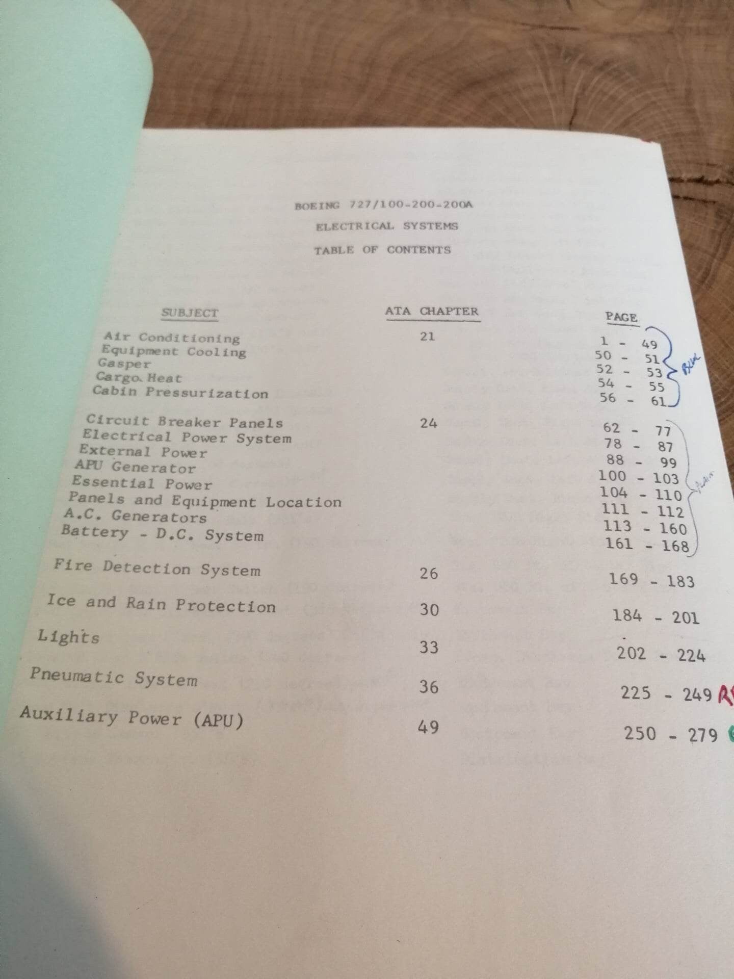 Original Boeing 727 Maintance Manual: 100-200-200A Electrical Systems | Nortwest Orient | Northwest Airlines