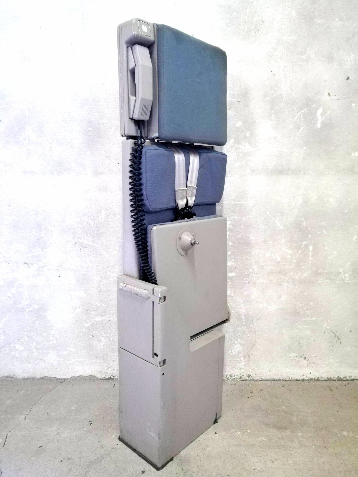 Airbus A320 Authentic Cabin Crew Jump Seat from Cathay Dragon, Flight Attendant Seat, Aviation Furnitures