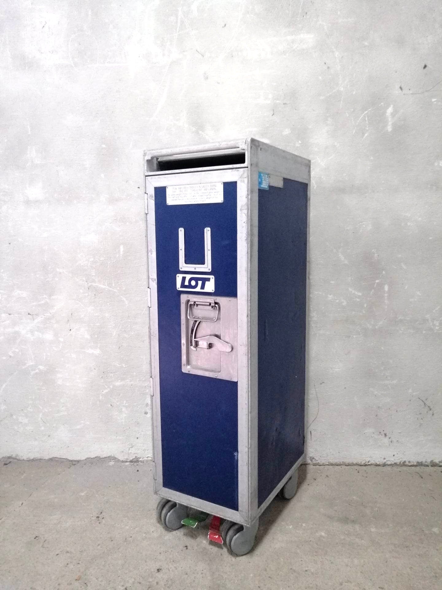Airline Galley Trolley - LOT - Driessen - Airplane ATLAS Galley Cart with 7 New Drawers - LOT Polish Airlines - Home Bar Catering Trolley
