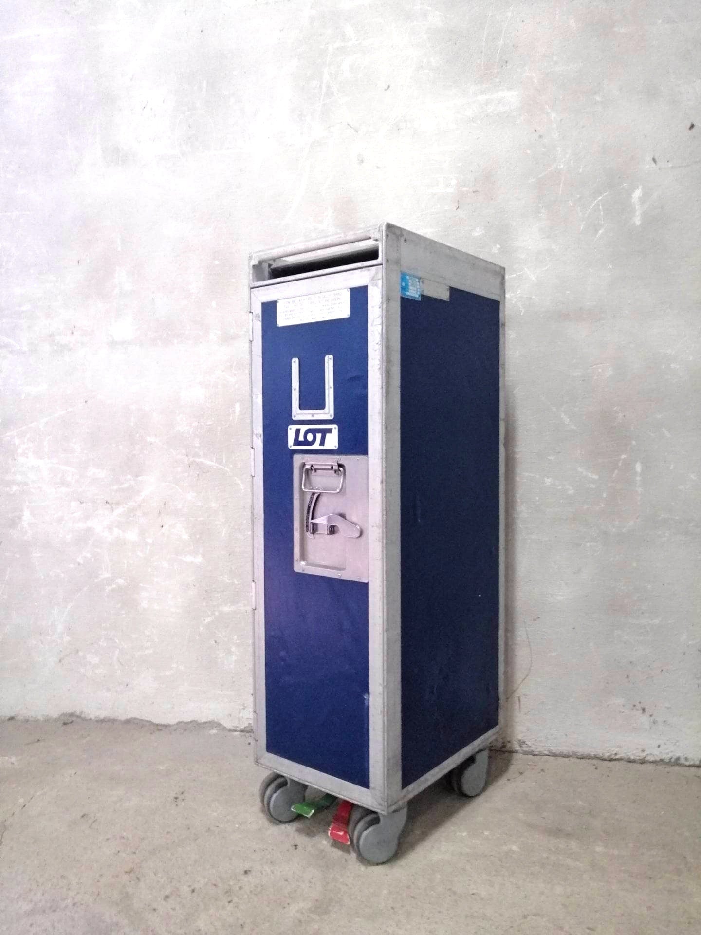 Airline Galley Trolley - LOT - Driessen - Airplane ATLAS Galley Cart with 7 New Drawers - LOT Polish Airlines - Home Bar Catering Trolley