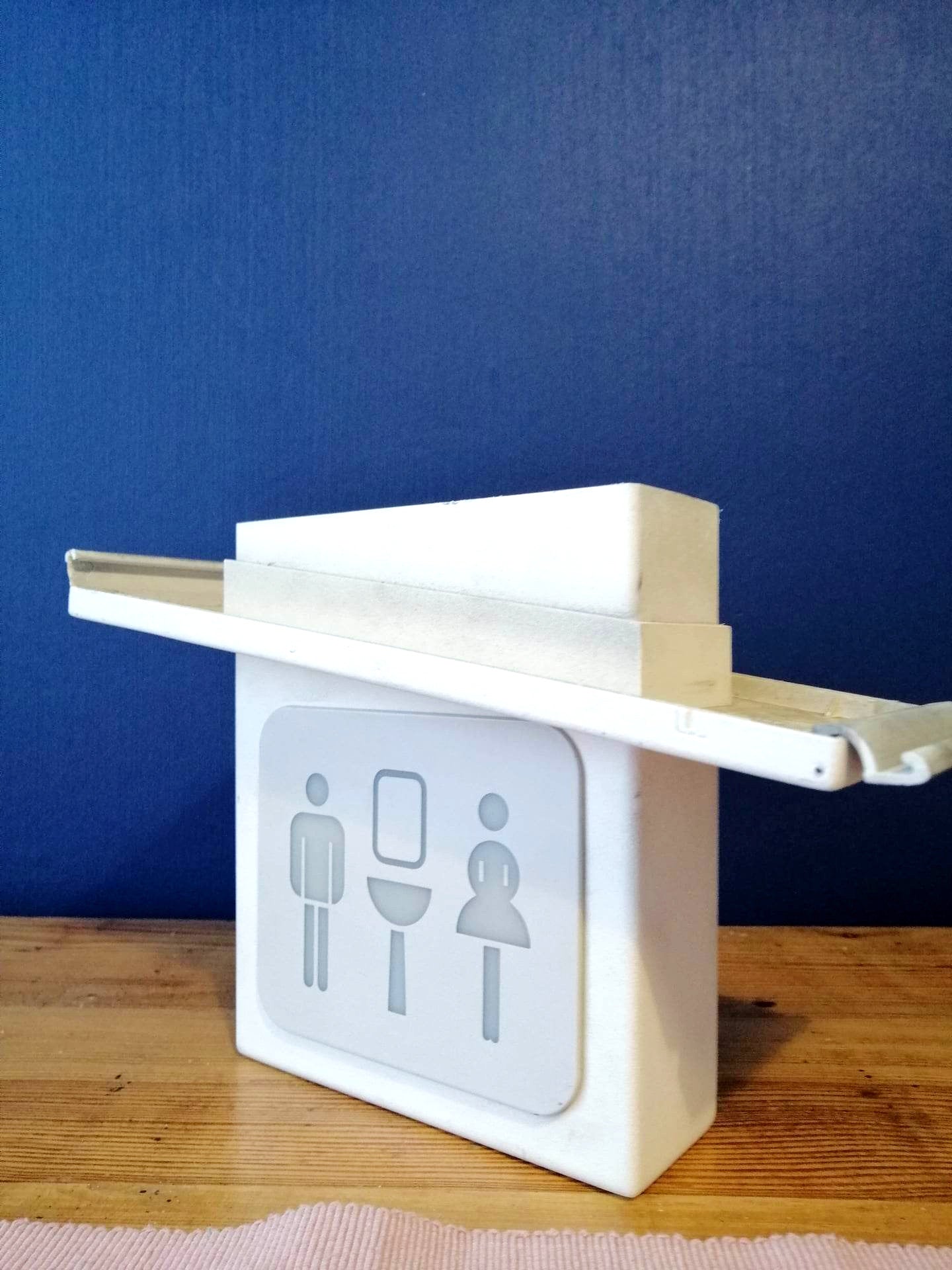 Boeing Airbus Aircraft Lavatory Toilet Sign, Airplane WC Lighted Sign, Aviation Lamp