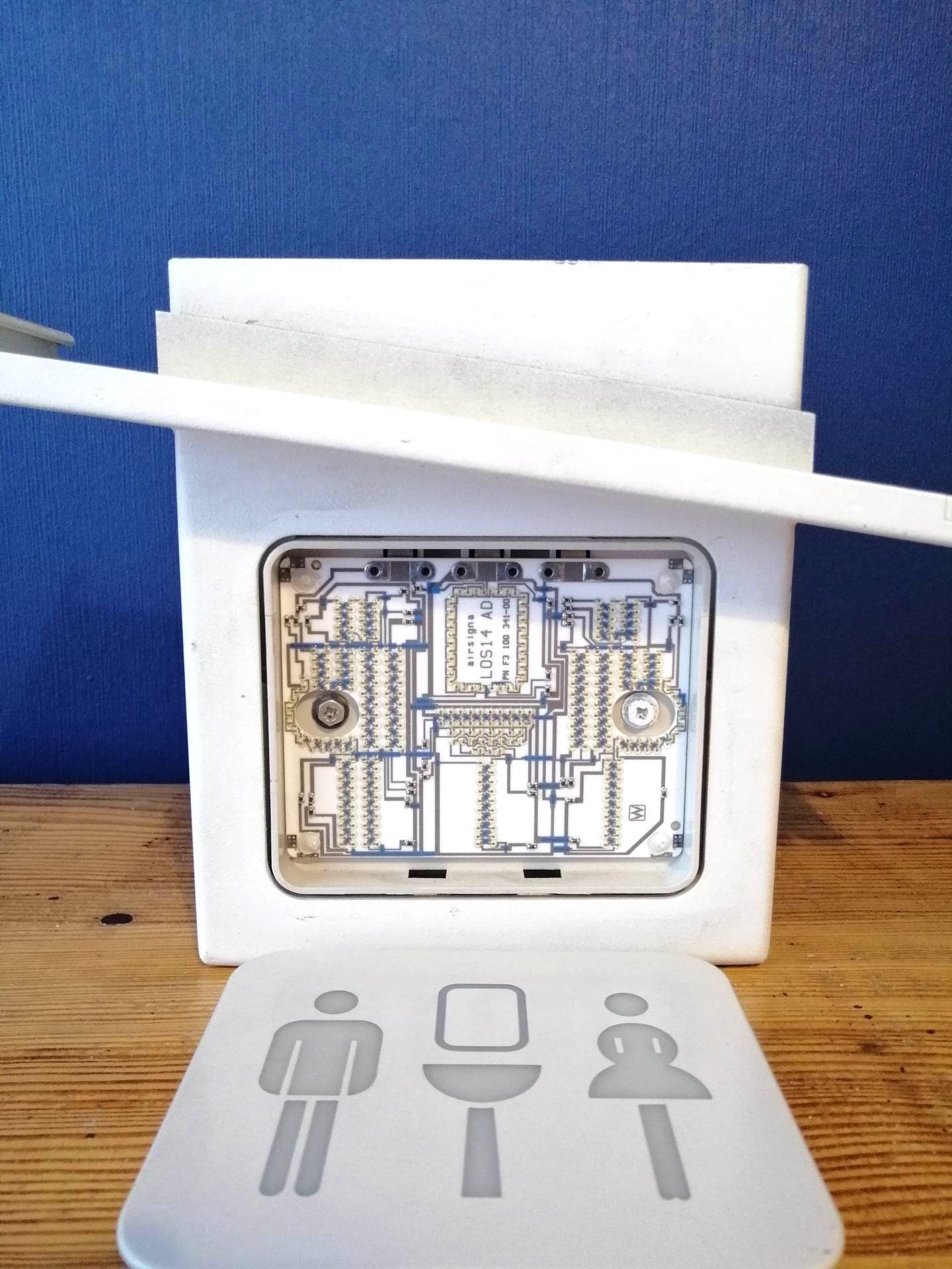 Boeing Airbus Aircraft Lavatory Toilet Sign, Airplane WC Lighted Sign, Aviation Lamp