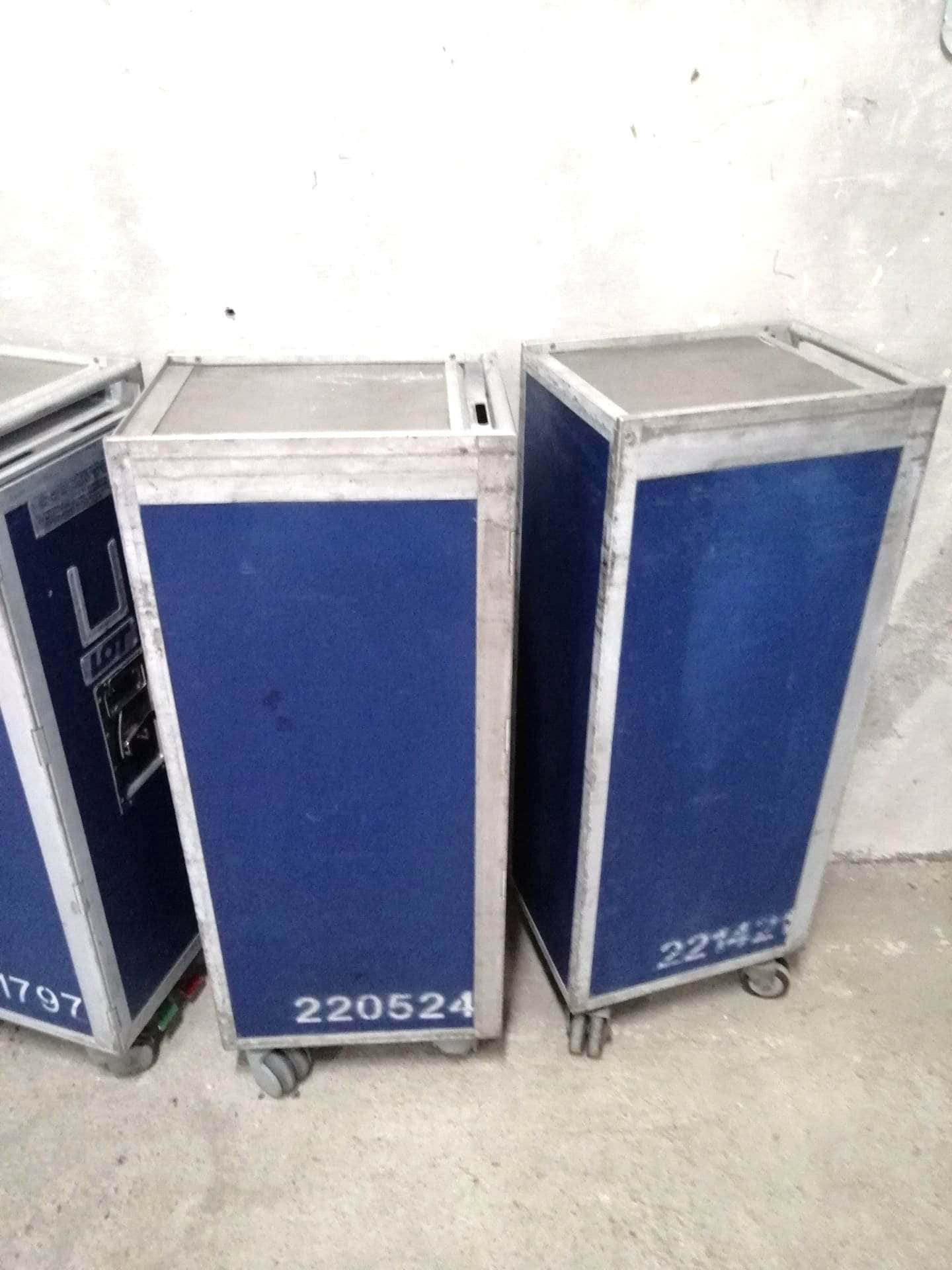 Airline Galley Trolley - LOT - Driessen - Airplane ATLAS Galley Cart with 7 New Drawers - LOT Polish Airlines - Home Bar Catering Trolley